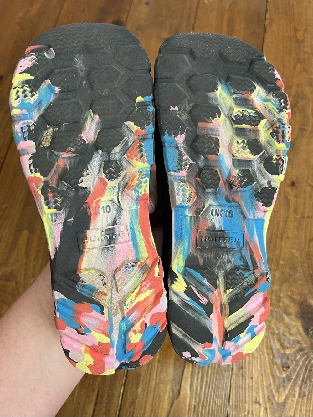 Hunter kids marble water shoes foam outer part only uk size 10